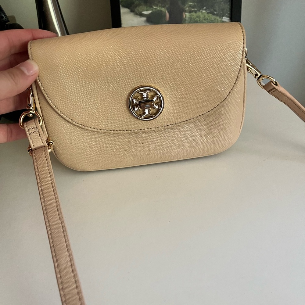 Tory Burch Cream Crossbody Bag